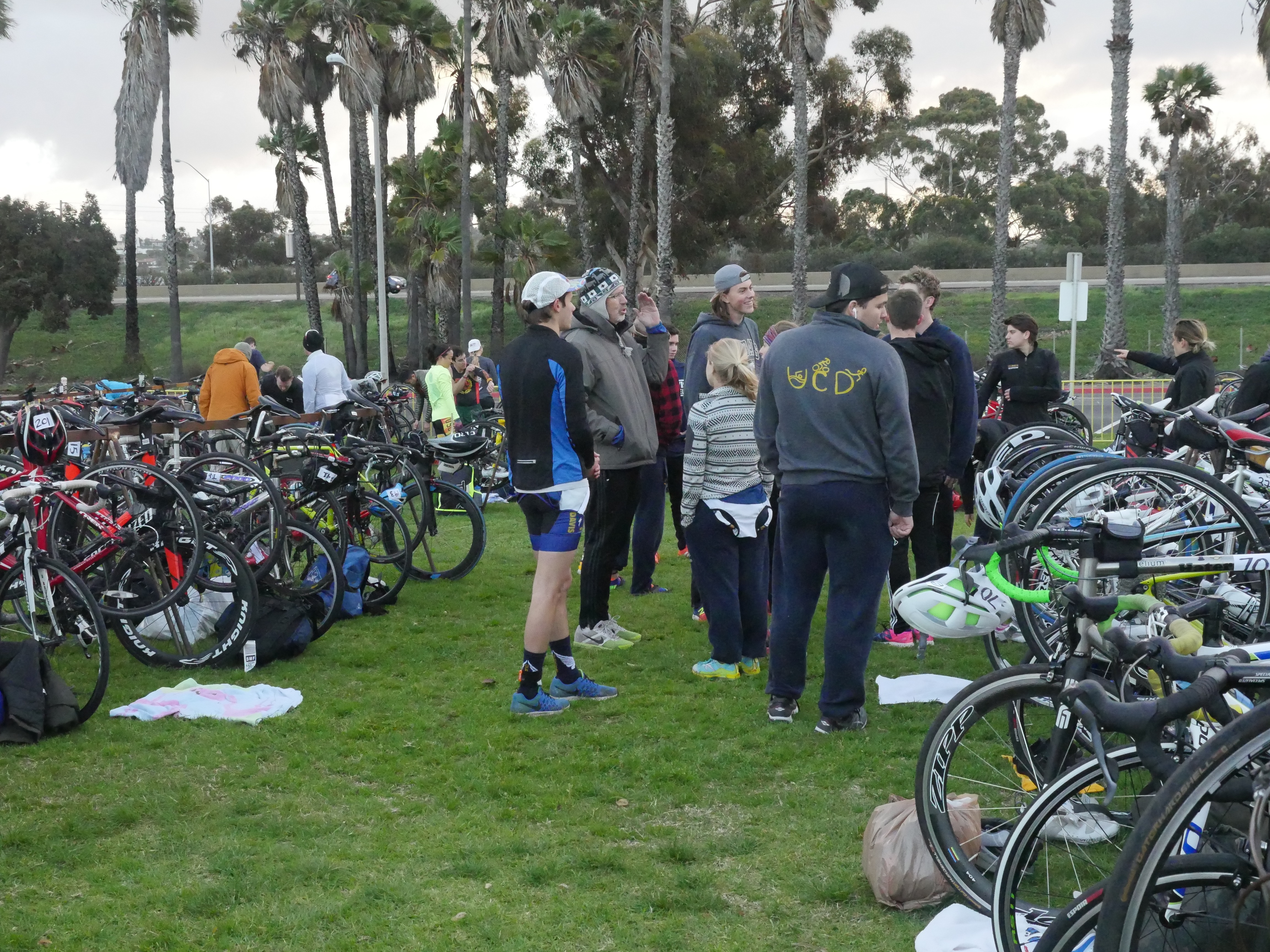 Pre race talk and Tritonman